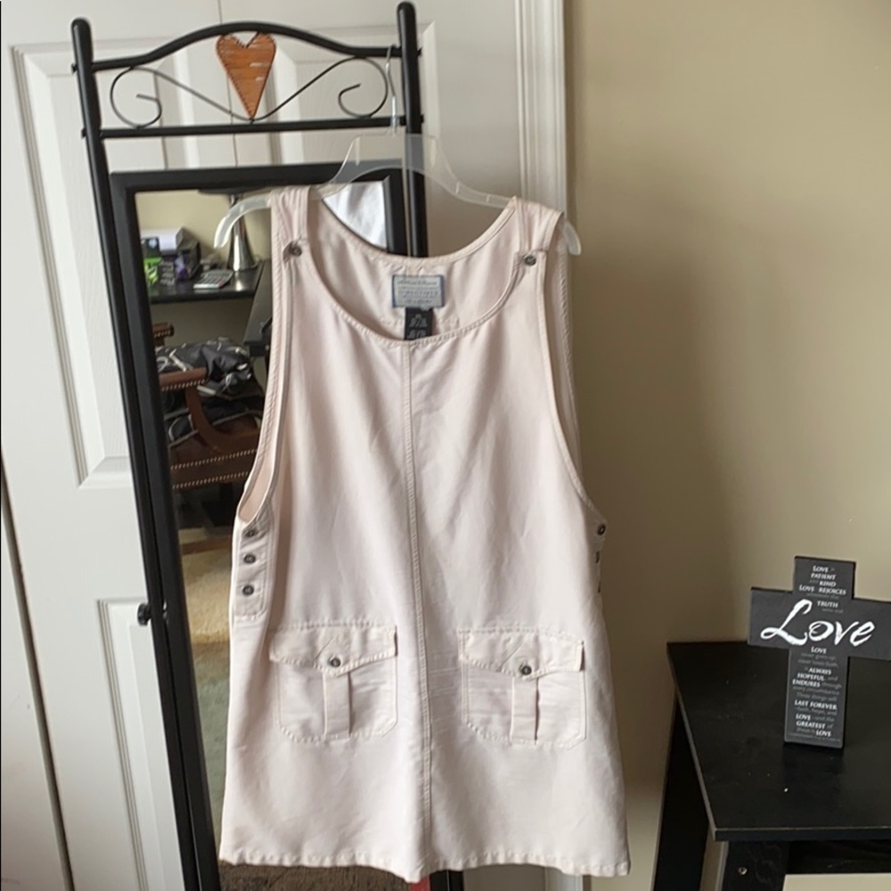 Beige-baby pink toned vintage jumper dress